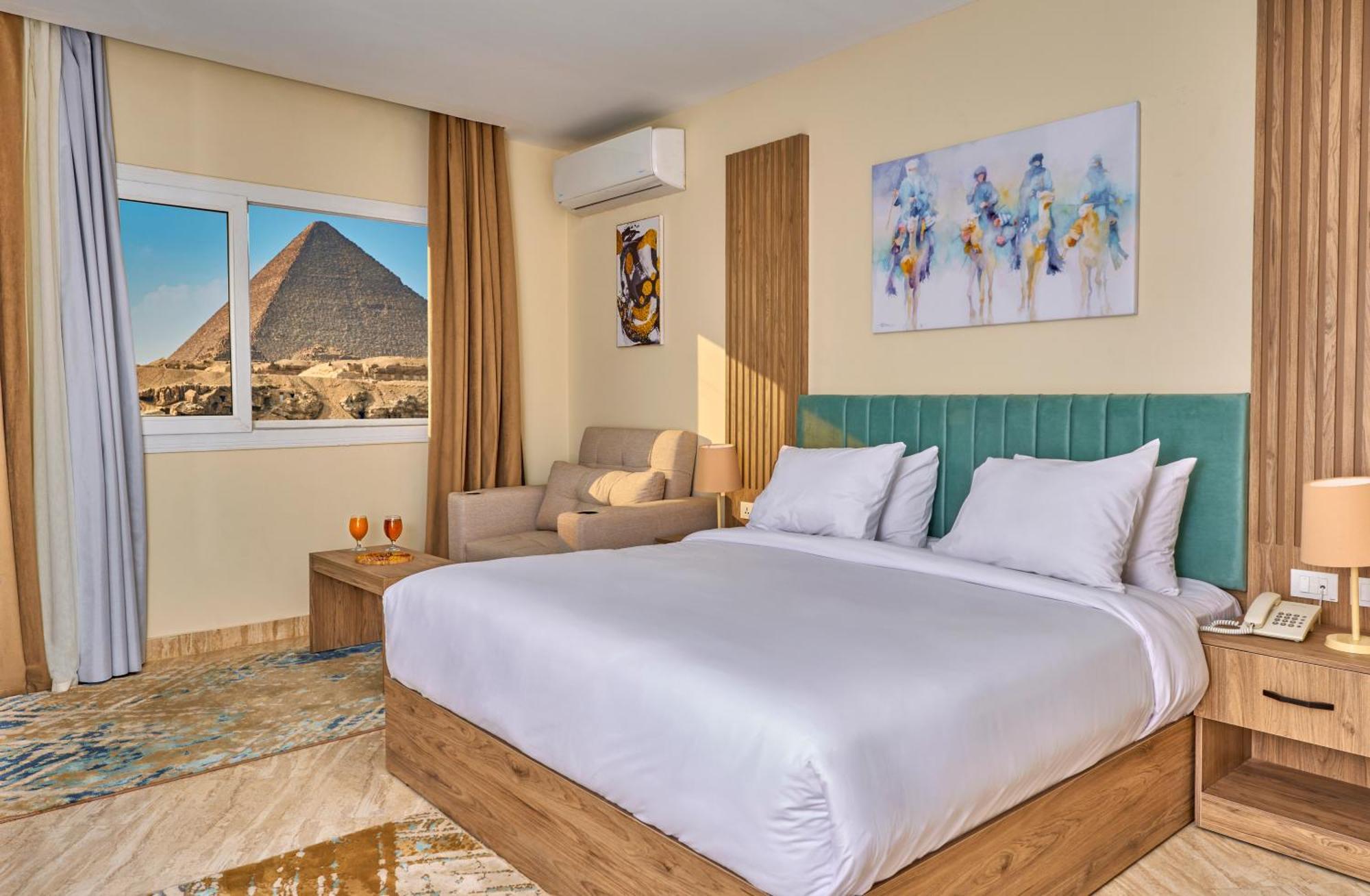 Soul Pyramids View Otel Kafret el-Gabal Dış mekan fotoğraf
